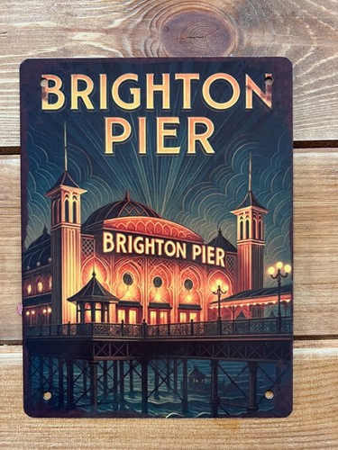 Brighton pier art deco metal - art,