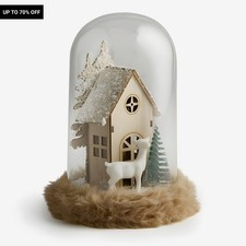 Christmas Glass Tabletop Dome