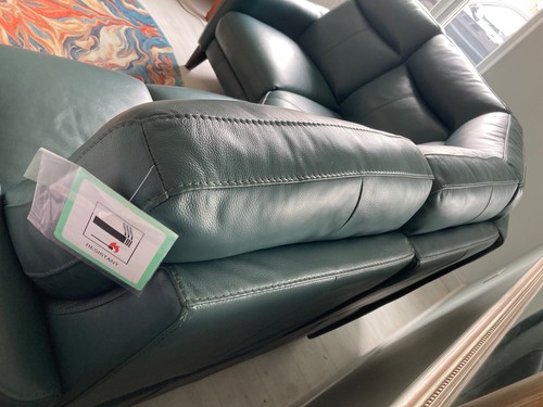 Top grade teal leather corner - leather,