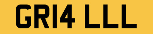 Grill reg number plate gr14 - 14,