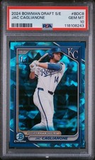 2024 Bowman Draft Sapphire BDC-8 Jac Caglianone 1st Prospect PSA 10 Gem Mint