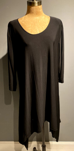 Black tunic lycra - lycra, poly