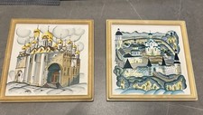 Hand Painted Russian Tile Wall