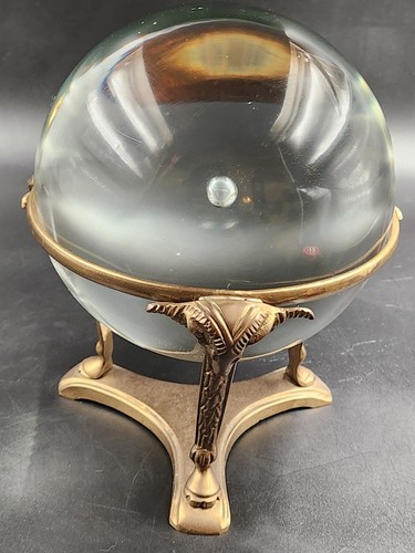 Glass sphere vintage brass - sphere,