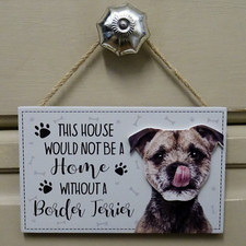 Border Terrier Plaque Wall