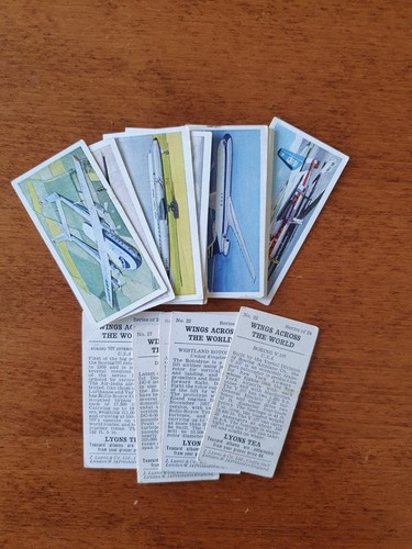 Lyons tea cards wings across - lyons,