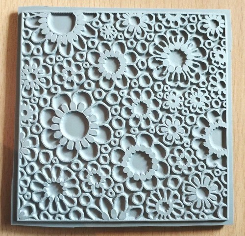 Square background cling - square, rubber