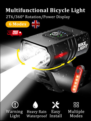 Led mountain bike light - bike, usb