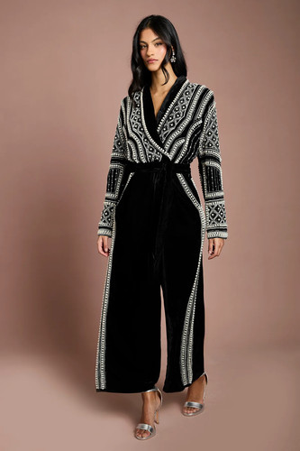 Coast black wide leg jumpsuit - black,