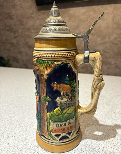 Löwenbräu ceramic beer stein - ceramic,