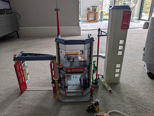 Playmobil fire station playset - fire,