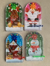 Mini Christmas Pinball Game Santa Rudolph Snowman Kids Party Stocking Filler Toy