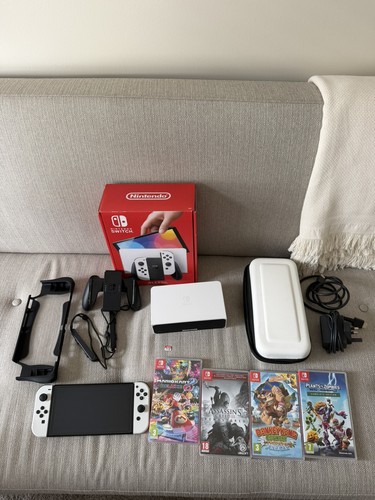 Nintendo switch oled - bundle, +