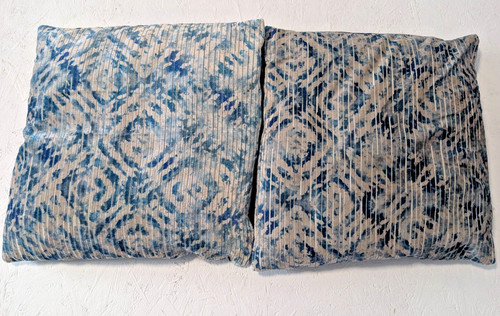 Matalan pair blue velvet cut - pair,