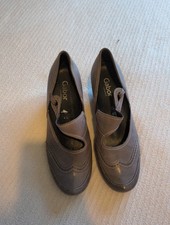 New Real Leather Gabor Wide Fit Mary Janes Strap Shoes