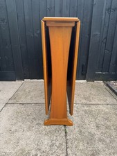 Mid Century Drop Leaf Solid Teak  Gate Leg Dining Table  Vintage Space-Saving 