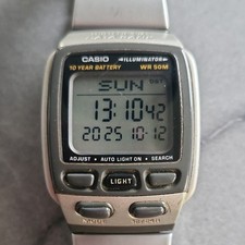Casio DB-37H 2524 Multi Lingual Data Bank Illuminator Vintage Watch