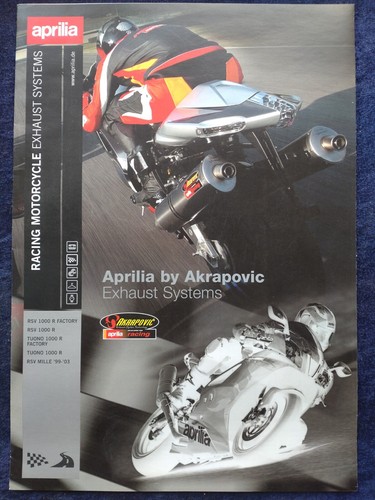 Aprilia racing brochure - brochure, circa