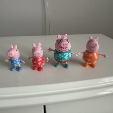Peppa Pig Family Posable Figures - Vacation Set Bundle Mummy Daddy George VGC