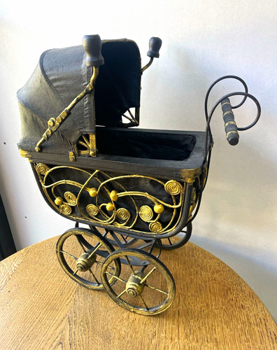 Black gold metal - metal, fabric