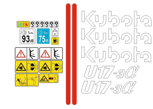 Kubota u17 mini digger - kubota, u17-3