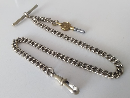 Vintage albert pocket watch - vintage,