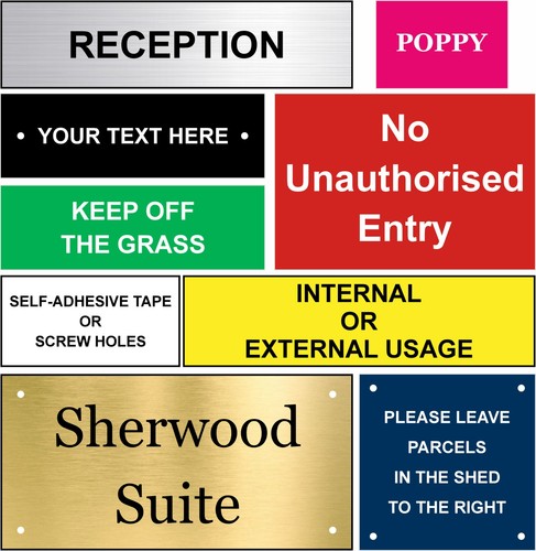 Engraved sign plaque - sign, name