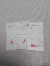 4 x Whiddett & Co Herne Bay (Kent) Antique Beer Brewery  Mineral Water Invoices