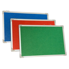 Cork notice board silver frame - notice,