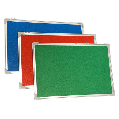 Cork notice board silver frame - cork,