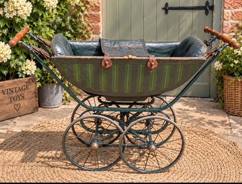 Vintage coach built dolls pram - coach,