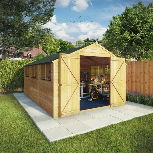 15x10 wooden garden shed - wooden,