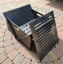 Fire pit grill - &, collapsible