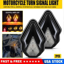 2x Motorcycle Flush Mount Turn