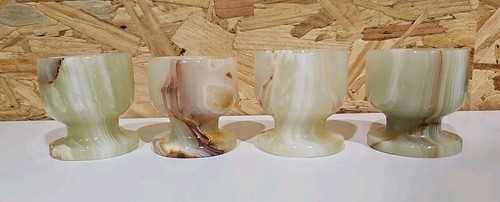 Vintage onyx egg - set, of