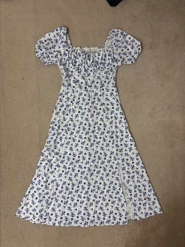 Floral milkmaid maxi - floral, dress