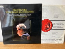 COLUMBIA SAX 5288-9 *S/C* 1ST *KLEMPERER* BRUCKNER SYMPHONY NO.5* NPO* 2 LP* NM