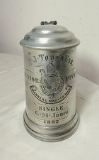 Antique 1882 engraved pewter