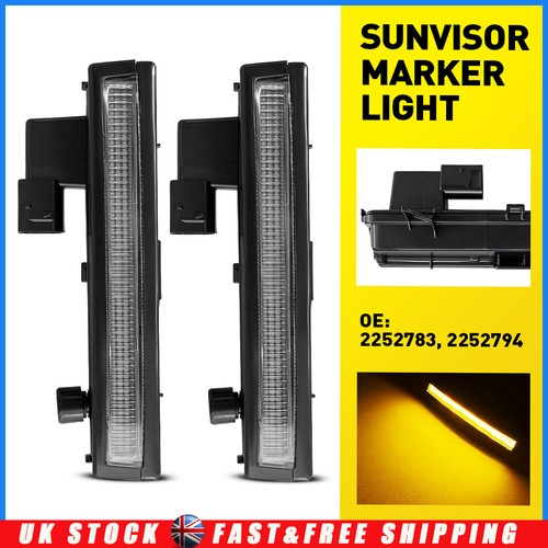 2pcs 24v amber - amber, visor