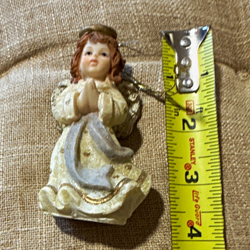 Small praying angel figurine - angel,
