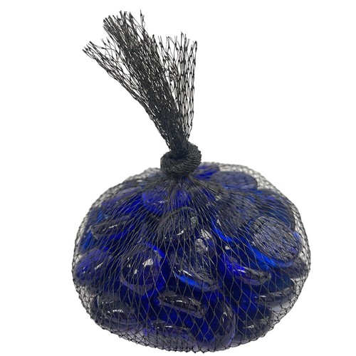 Cobalt flat glass nuggets - cobalt,