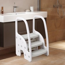 Adjustable 3 Step Stool w/