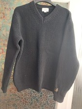 Mens Black V Neck Jumper Size M I Love Ugly