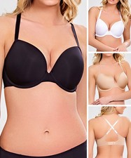 Panache Porcelain Elan Plunge T-Shirt Bra 7326 Underwired Multiway Moulded Cups