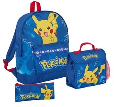 Pokemon Backpack + Lunch Bag +