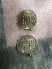 Novelty Sixpence Cufflinks