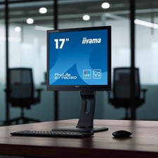 17" LED Monitor iiyama ProLite B1780SD-1 Backlit Computer Screen DVI VGA Office