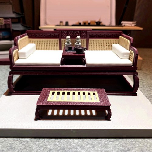 Miniature chinese luohan - chinese, bed