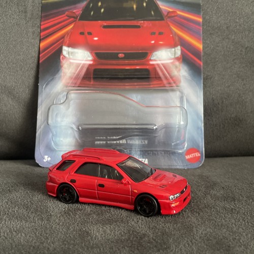 Hot wheels red subaru - hot,