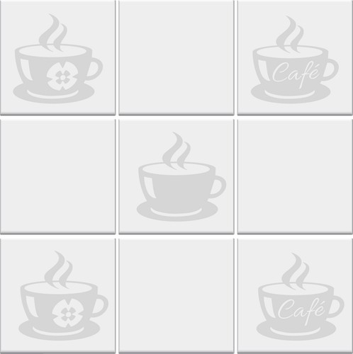 Kitchen tile stickers coffee - stickers,